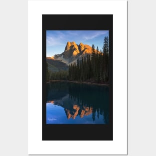 Sunset over Emerald Lake Posters and Art